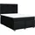 vidaXL Boxspringbett mit Matratze Schwarz 140x200 cm Stoff