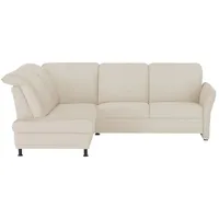 Polstermöbel Oelsa Ecksofa  Mallorca , creme , Maße (cm): B: 258 H: 92 T: 198.0
