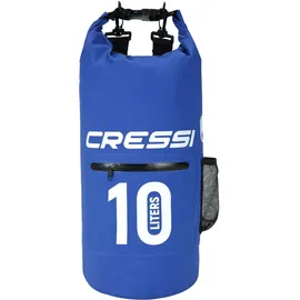 Cressi Dry Bag Blue with Zip 10 lt