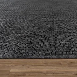 KADIMA DESIGN Teppich Kurzflor Unifarben Wohnzimmer schmutzabweisend Anthrazit, 60 x 100% cm