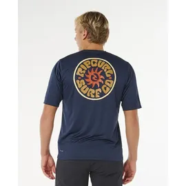 Rip Curl Pacific Rinse Surflite UPF Short Sleeve dark navy L