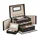 Songmics Schmuckkästchen schwarz, beige 26,0 x 18,0 x 17,0 cm, 1 St.