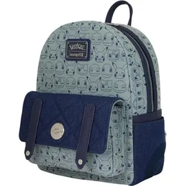 Funko Loungefly Pokémon Faux Denim All-Over Print Mini Rucksack - Blau