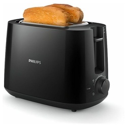 Philips Toaster Toaster Philips HD258190 Schwarz 2 Scheiben, 2200 W schwarz