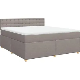 vidaXL Boxspringbett 180 x 200 cm Taupe