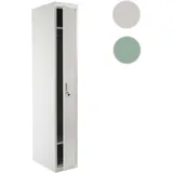 Mendler Boston T163 Garderobenschrank 180x30x50cm grau