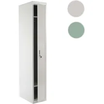 Mendler Boston T163 Garderobenschrank 180x30x50cm grau