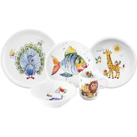 SELTMANN WEIDEN Kindergeschirr Set 5-teilig - Bunte Tierwelt