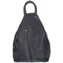 The Skandinavian Brand Damen Leder Rucksack Black