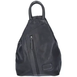 The Skandinavian Brand Damen Leder Rucksack Black