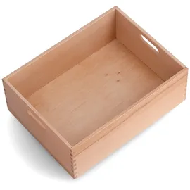 Zeller Present Holzkiste 40 x 30 x 15 cm 1-tlg. beige