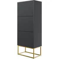 Selsey Schuhschrank Schuhregal 50 cm 3 Klappen Schuh Schrank