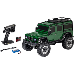 CARSON 1:8 Land Rov.Defen.100% RTR British grün, ferngesteuertes Fahrzeug R/C Spielzeugauto, Grün