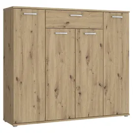 Kombikommode 139,3 x 120,7 x 34,1 cm Beige