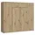 Kombikommode 139,3 x 120,7 x 34,1 cm Beige