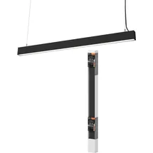 LEDVANCE Office Line Quader 1-flg. 112 cm schwarz Aluminium