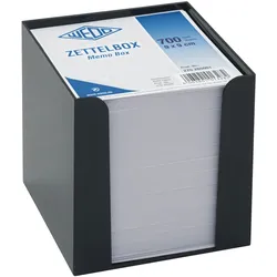 WEDO Zettelbox 9,5x9,5cm schwarz