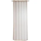 Home4You Verdeckter Schlaufenschal, Beige - Creme - 140 x 245 cm - Polyester