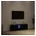vidaXL TV-Schrank mit LED-Leuchten 120x30x36 cm Schwarz/Eichen-Optik Holz