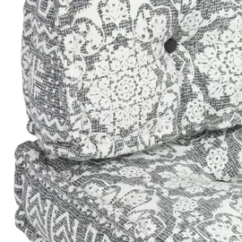 vidaXL Palettensofa-Auflage 1 St. hellgrau Stoff Patchwork
