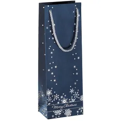 Sigel GT112, Geschenkverpackungstasche, Blau, Weiß, Abbildung, Papier, Weihnacht
