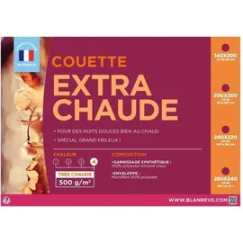 les tendances Bettdecke 220 x 240 cm Weiß