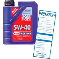 Liqui Moly Leichlaufmotorenöl Hicht Tech 5W-40 1L