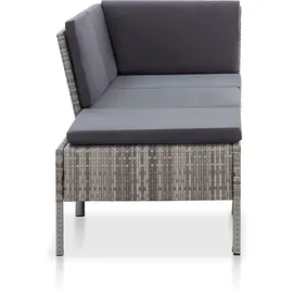 vidaXL Garten-Lounge-Set grau 48962