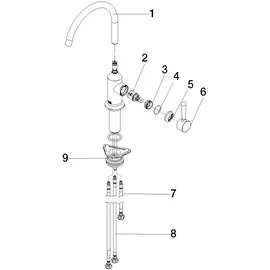 Dornbracht VAIA Einhebelmischer für Spül-/ Profibrause - Champagne (22kt Gold)