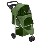 vidaXL Hundewagen Faltbar Grün 80x46x98 cm Oxford-Gewebe