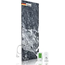 marwona 800 Watt Naturstein Infrarotheizung mit Digitalthermostat - Wandheizung - Germany - Shadow Grey - Dunkelgrau