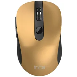 Maus 1600 DPI,Wireless,6 Tasten 2,4GHz Ergonomisches Design Gold