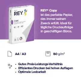 Rey Copy A4 80 g/m2 500 Blatt