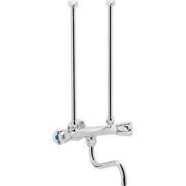 KWC Zweigriffmischer Waschtisch Niederdruck Chrom