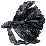 Riess-Ambiente Skulptur CROWNTAIL - Design Deko Figur Kampffisch35cm schwarz Betta Fisch Skulptur