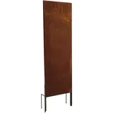 Estexo Sichtschutz Rost Metall Gartenzaun 150x50cm Steckfuß Sichtschutzwand Edelrost