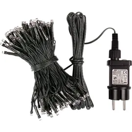 IDENA Lichterkette 200 LED bunt, mit 8 Stunden Timer Funktion und Transformator, ca. 27,9 m