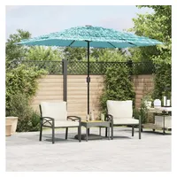 VidaXL Sonnenschirm mit Stahlmast Blau 300x200x250 cm