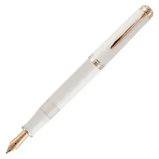 Pelikan Souverän M600 Kolbenfüller weiß/rose-gold F (fein), 1 St.