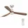 faro BARCELONA Lantau 132 cm Deckenventilator Nickel