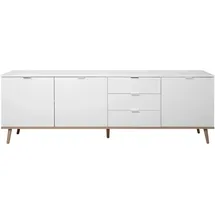 Finori Sideboard 200 x 68 x 40 cm weiß