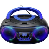 Denver TDB-212BU CD-Radio DAB+, DAB, FM AUX, USB, Bluetooth®, CD Schwarz, Blau