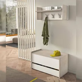 Dmora Lantana 90 x 46 x 40 cm weiß / weiß