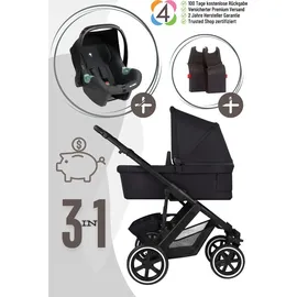 ABC-Design ABC Design Salsa 5 Air 3in1 inkl. Babyschale und Adapter, Farbe Kinderwagen:Coal