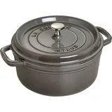 La Cocotte Topf 3,8 l graphitfarbig aus Gusseisen gefertigt