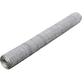 vidaXL Maschendraht 25 x 0,75 m Silbern