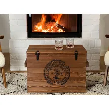 Uncle Joe ́s Truhe Couchtisch Braun Nussbaum 40 x 47 x 40 cm