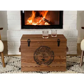 Uncle Joe ́s Truhe Couchtisch Braun Nussbaum 40 x 47 x 40 cm
