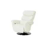 HIMOLLA Relaxsessel Leder 83 x 107 x 88 cm Weiß