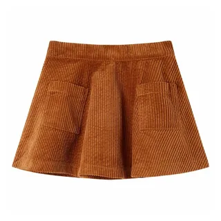 vidaXL Kinderhose Cord Cognac 128